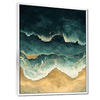 Paysage côtier abstrait aérien « Emerald Beach I »