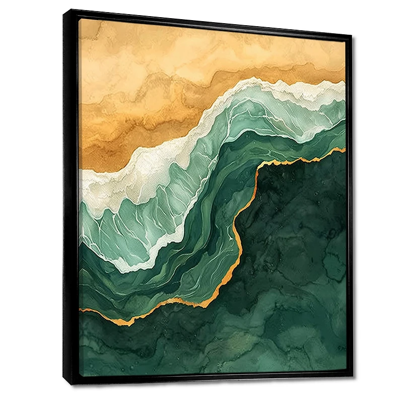 Emerald Coastline – Aerial Seaside Landscape II