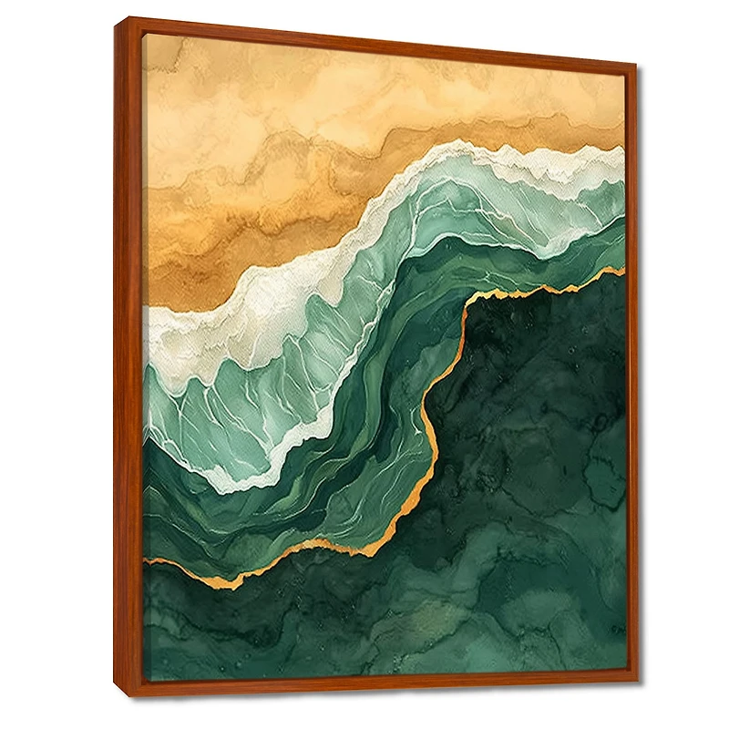 Emerald Coastline – Aerial Seaside Landscape II