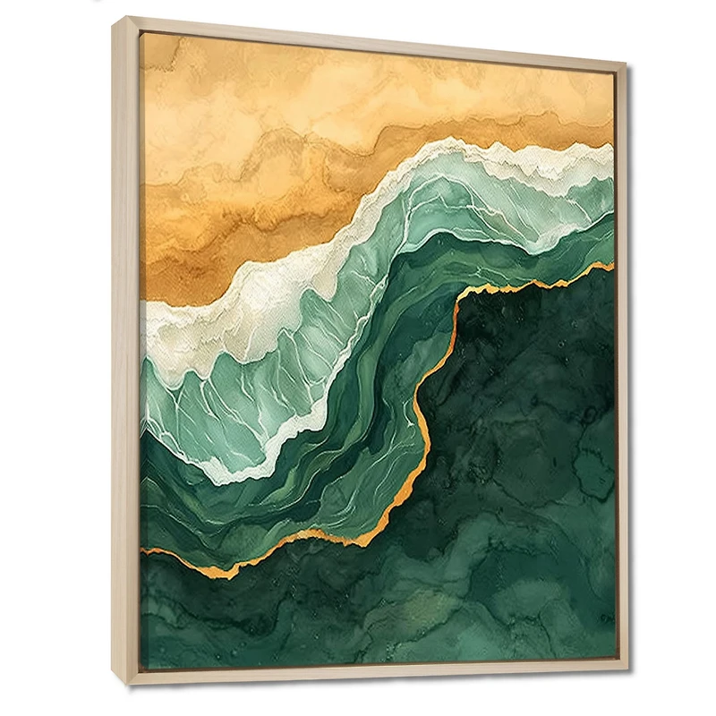 Emerald Coastline – Aerial Seaside Landscape II