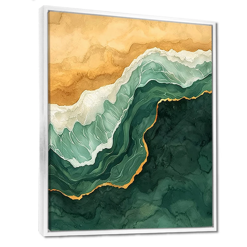 Emerald Coastline – Aerial Seaside Landscape II