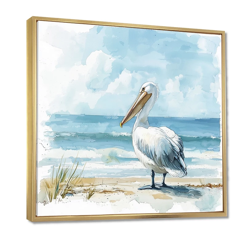 Pélican gardien art mural côtier « Pelican Guardian »