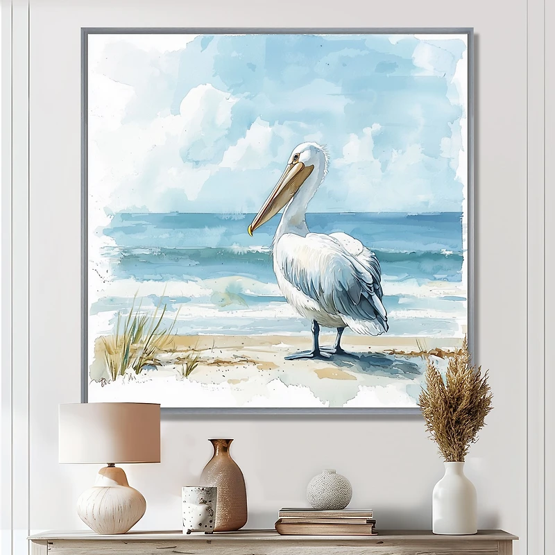 Pelican Guardian – Coastal Shoreline Serenity