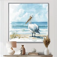 Pelican Guardian – Coastal Shoreline Serenity