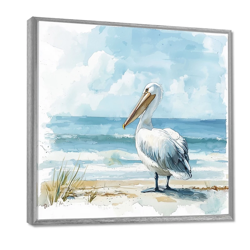 Pélican gardien art mural côtier « Pelican Guardian »