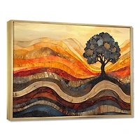 Art mural forêt automnale racines sereines « Serenity Roots »