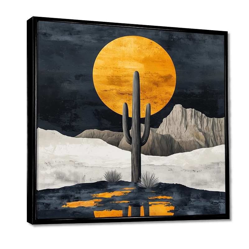 Art mural formes de cactus désertiques « Abstract Cactus Shapes »