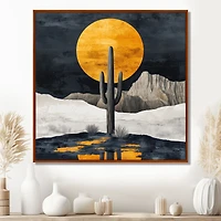 Art mural formes de cactus désertiques « Abstract Cactus Shapes »