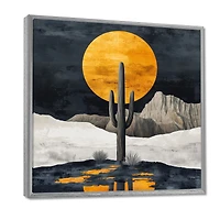 Art mural formes de cactus désertiques « Abstract Cactus Shapes »