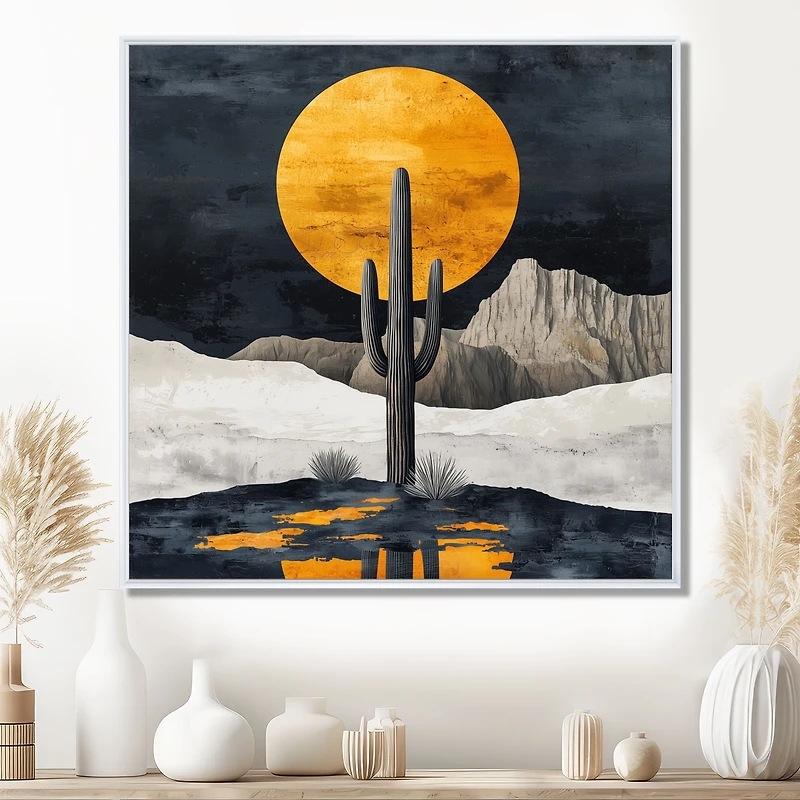 Abstract Cactus Shapes – Pure Desert Form Artwork