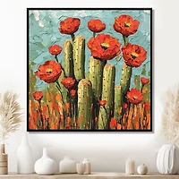 Desert Blooms – Cactus in Golden Sunlight