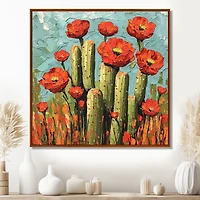 Desert Blooms – Cactus in Golden Sunlight