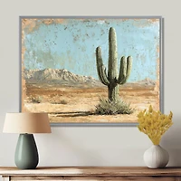 Art mural paysage de cactus sérénité du désert « Desert Serenity »