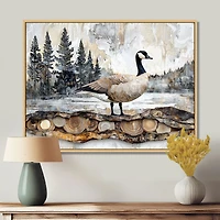 Canadian Goose – Tranquil Pine Forest Landscape