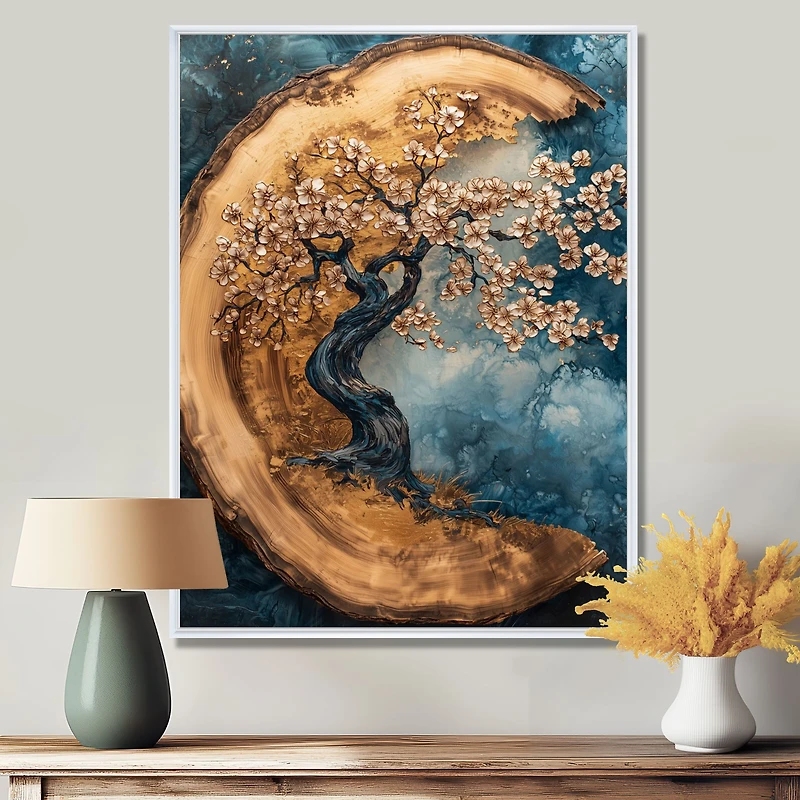 Golden Cherry Blossoms – Ephemeral Garden of Spring