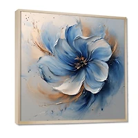 Blue Chrysanthemums – Velvet Petals in Ink Flow