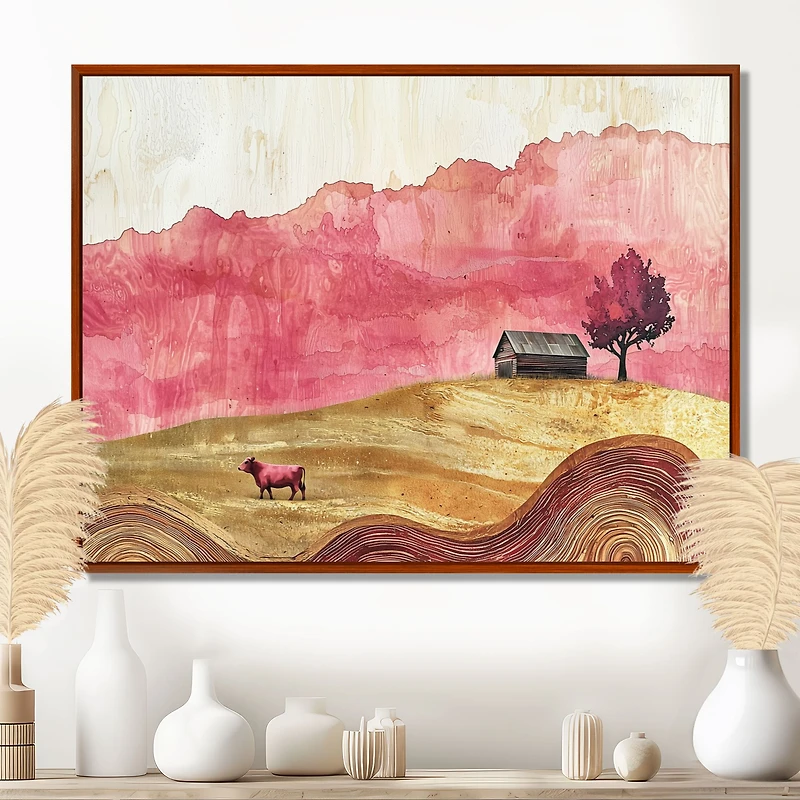 Rose Barn – Countryside Field With Grazing Cows