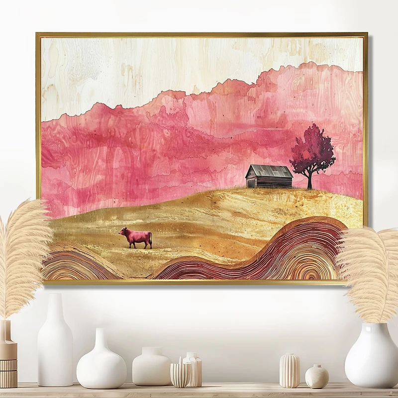 Rose Barn – Countryside Field With Grazing Cows