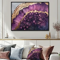 Wooden Energy – Purple Crystal Abstract Design
