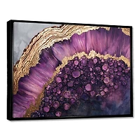 Wooden Energy – Purple Crystal Abstract Design