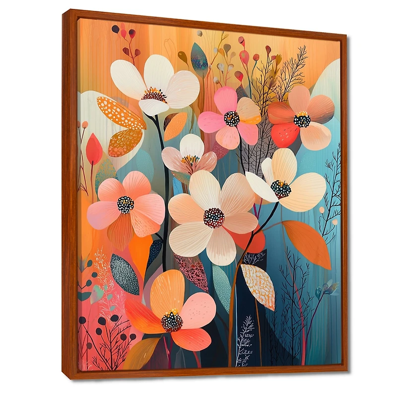 Dogwood Harmony – Colorful Botanical Abstract