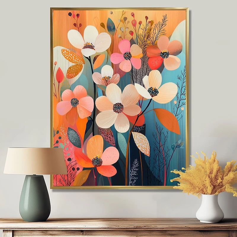 Dogwood Harmony – Colorful Botanical Abstract