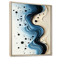 Art mural rythme aqua abstrait serein « Aqua Rhythm »