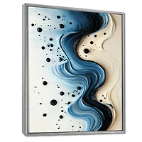 Art mural rythme aqua abstrait serein « Aqua Rhythm »