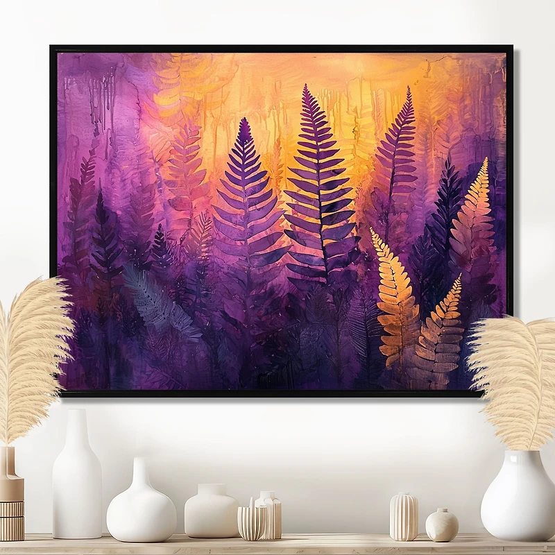 Purple Mist Ferns – Dreamlike Surreal Landscape