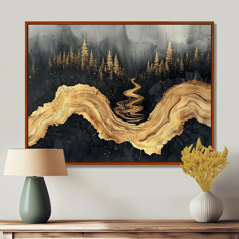 Black Onyx River – Enchanted Forest Reflection