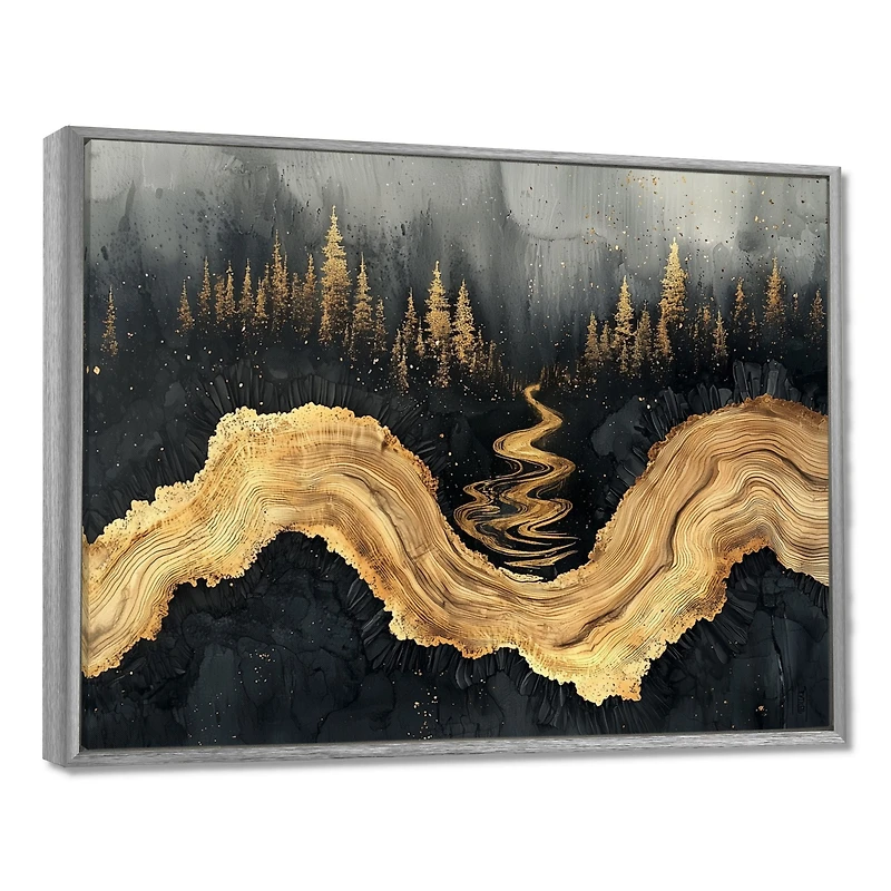 Black Onyx River – Enchanted Forest Reflection