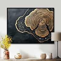 Art mural abstrait glissement bois flux cristal onyx