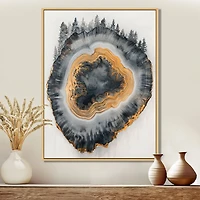 Art mural rivière de cristal sentier forêt givrée