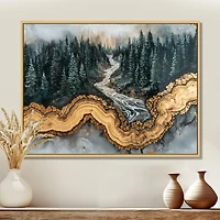 Art mural veines d’hiver forêt de cristal