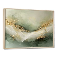 Art mural pierres précieuses harmonie émeraude abstraite