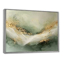 Art mural pierres précieuses harmonie émeraude abstraite