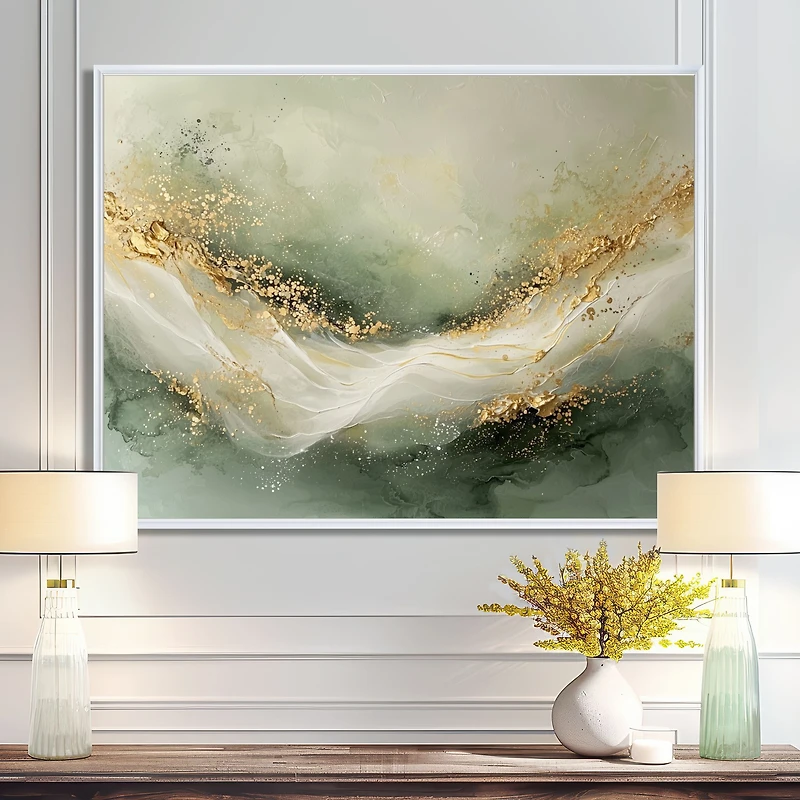 Gemstone Pathways – Emerald Abstract Harmony