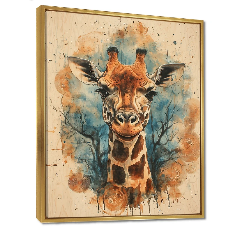 Silent Watcher – Giraffe in African Savannah