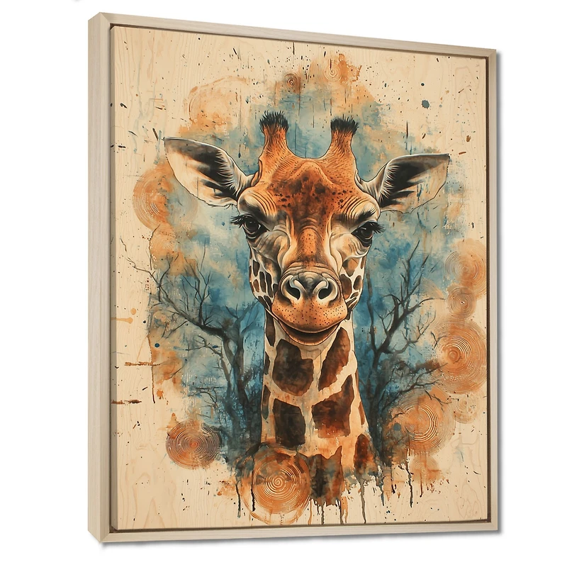 Silent Watcher – Giraffe in African Savannah