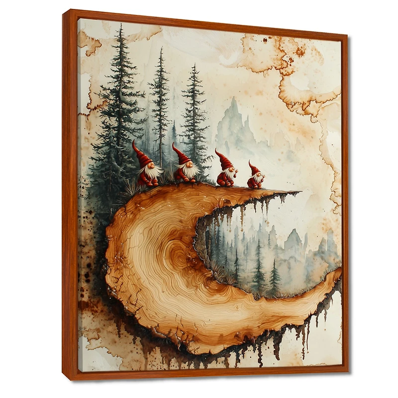 Forest Gnome Family – Whimsical Woodland Portrait