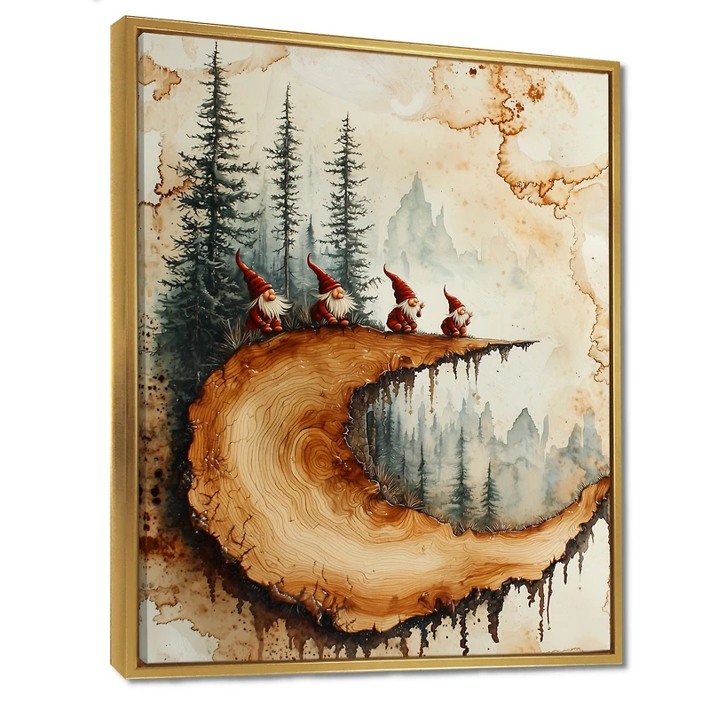 Forest Gnome Family – Whimsical Woodland Portrait