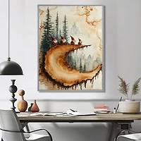 Forest Gnome Family – Whimsical Woodland Portrait