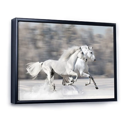 Toile « Two White Horse »