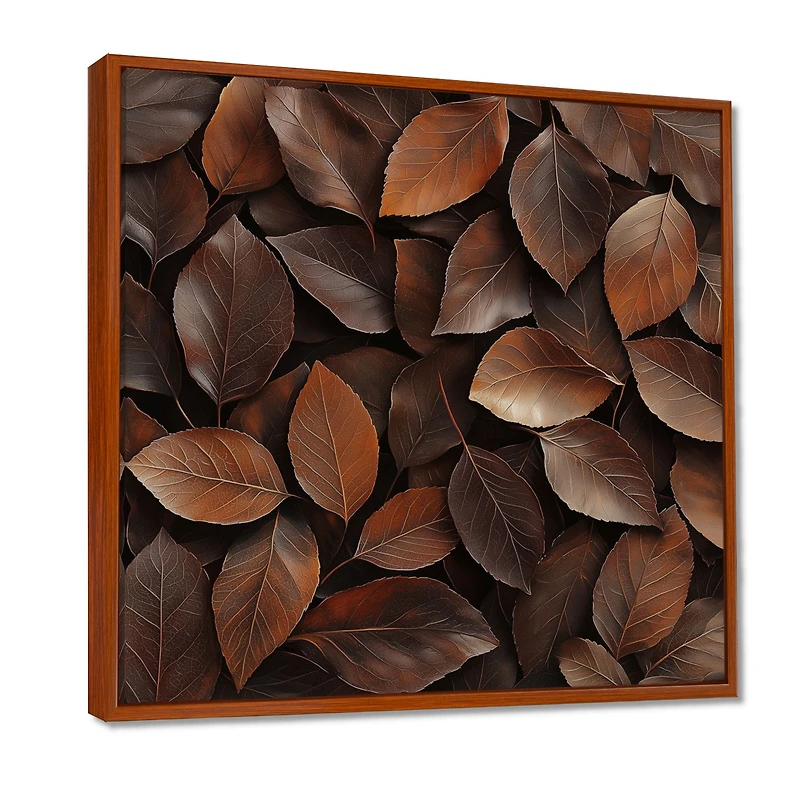 Sable Leaves – Earthy Brown Nature Abstraction