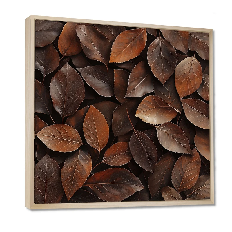 Sable Leaves – Earthy Brown Nature Abstraction