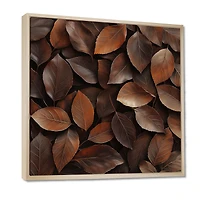 Sable Leaves – Earthy Brown Nature Abstraction
