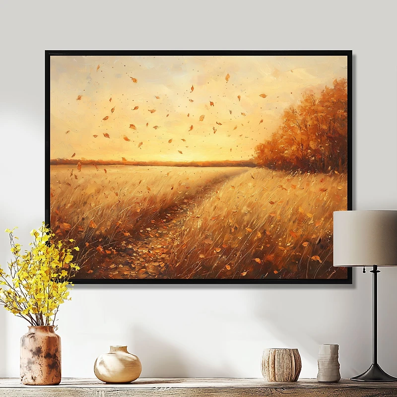 Country Field – Dancing Windy Leaves