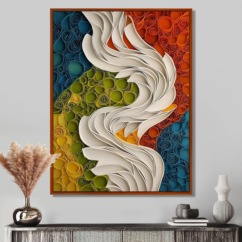 Art mural rythme terrestre biomorphisme organique