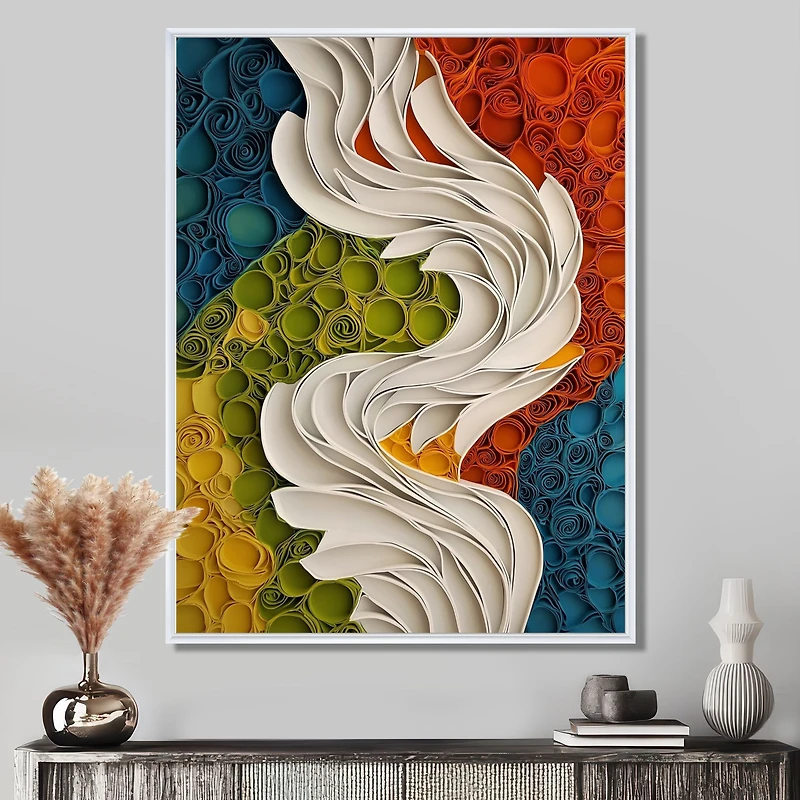 Art mural rythme terrestre biomorphisme organique