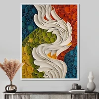 Art mural rythme terrestre biomorphisme organique